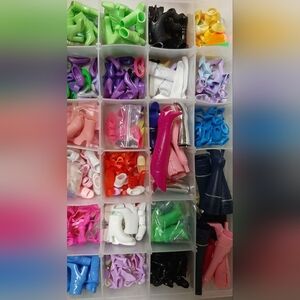 Large Lot assortment of Barbie Shoes Boots Slides & More
